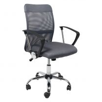 Кресло поворотное ARIA, LIGHT, ECO/сетка, серый+сетка-серая фотография