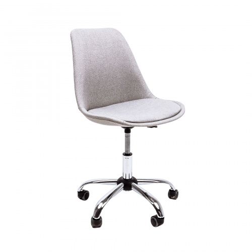 картинка Кресло поворотное Shell, светло-серый, ткань