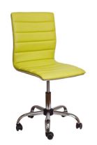 Кресло поворотное Grace, светло-зелёный, экокожа фотография