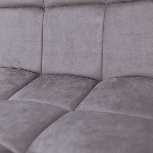 картинка Стул барный Logos, темно-серый, велюр