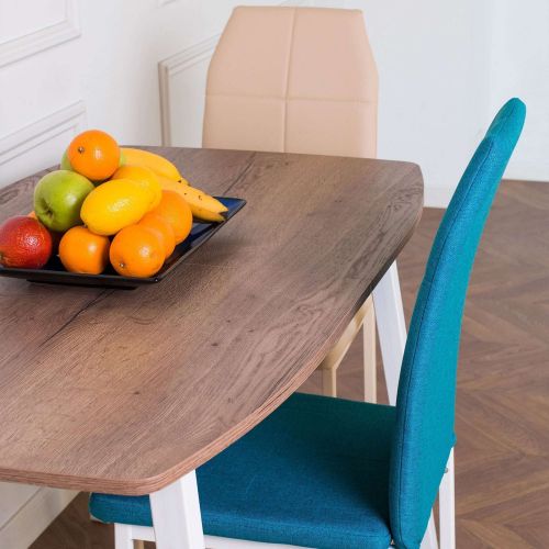 картинка Стол ЛИОН раздвижной, 120(152)*70, Дуб/Белый