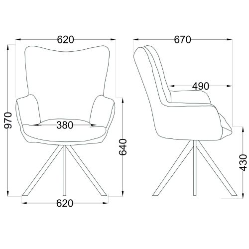 картинка Кресло Colorado, темно-синий, ткань