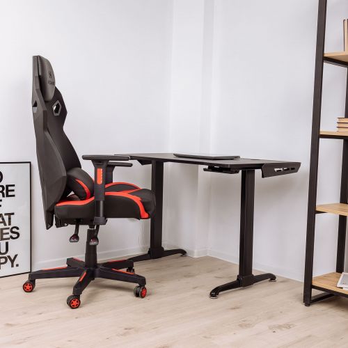 картинка Кресло поворотное Dynamit, черный, экокожа