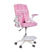 Кресло поворотное Moon, розовый, сетка фотография