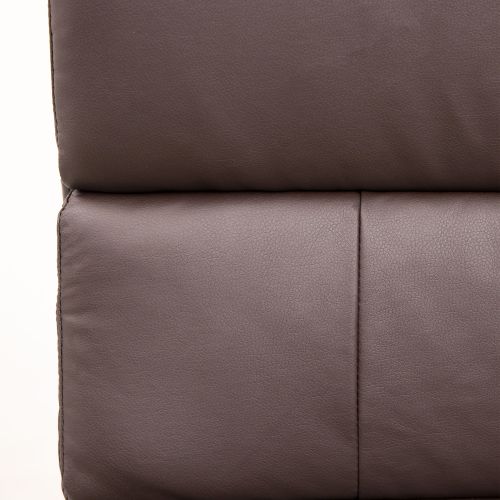 картинка Кресло поворотное August, темно-коричневый, экокожа