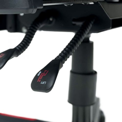 картинка Кресло поворотное Dynamit, черный, экокожа