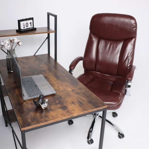 картинка Кресло поворотное Leonardo, коричневый бриллиант, экокожа