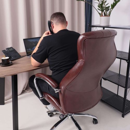 картинка Кресло поворотное MASTIF, ECO, темно-коричневый