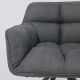 картинка Кресло Virginia, поворотное, темно-серый, ткань картинка Кресло Virginia, поворотное, темно-серый, ткань