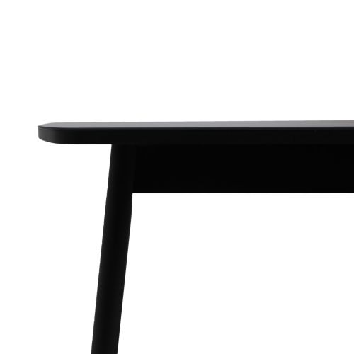 картинка Стол раздвижной Винер, 120(152)*70, черный, закаленное стекло + лдсп