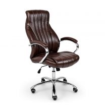 Кресло поворотное MASTIF, натуральная кожа, коричневый фотография