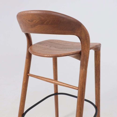 картинка Стул барный Мэри, дуб натуральный коньяк, массив дуба