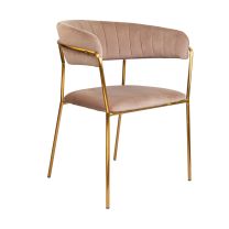 Кресло Geneva, светло-коричневый, велюр фотография