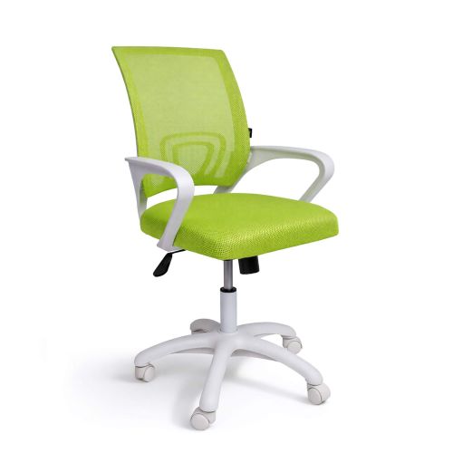 картинка Кресло поворотное RICCI NEW, WHITE (салатовый)