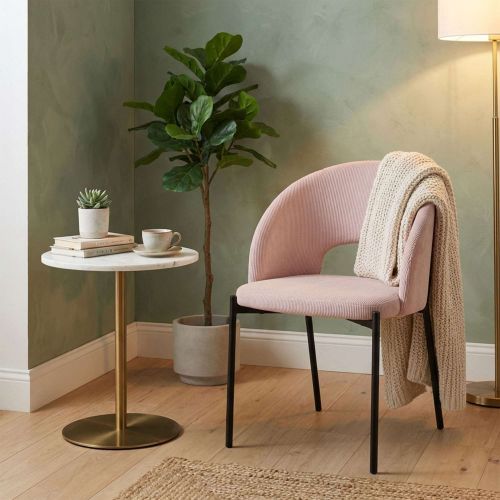 картинка Стул ELSA, розовый велюр Fjord 91/черный