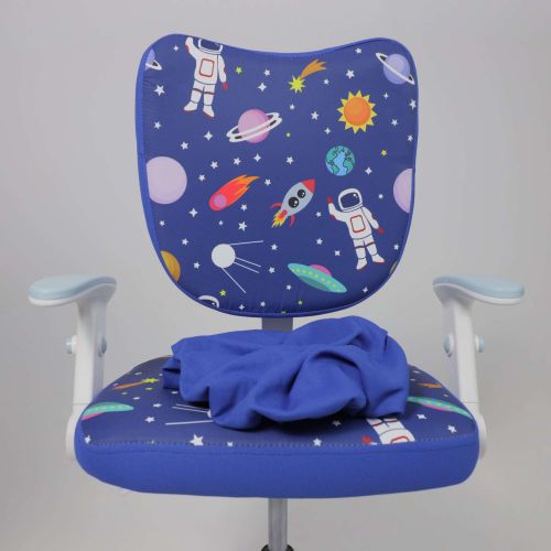 картинка Кресло поворотное Catty, синий космос, ткань