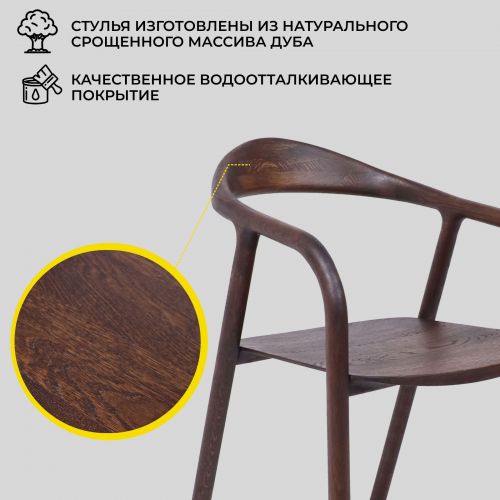 картинка Стул БИО, дуб натуральный/покрытие рич