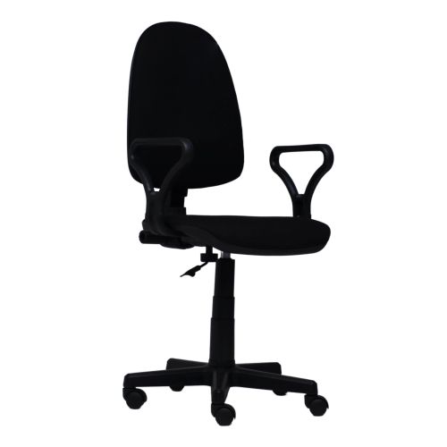 картинка Кресло поворотное Престиж C11, черный, ткань