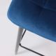 картинка Стул барный Stella, синий, велюр картинка Стул барный Stella, синий, велюр