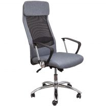 Кресло поворотное Ergo, серый, сетка фотография