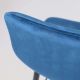 картинка Стул барный Stella, синий, велюр картинка Стул барный Stella, синий, велюр