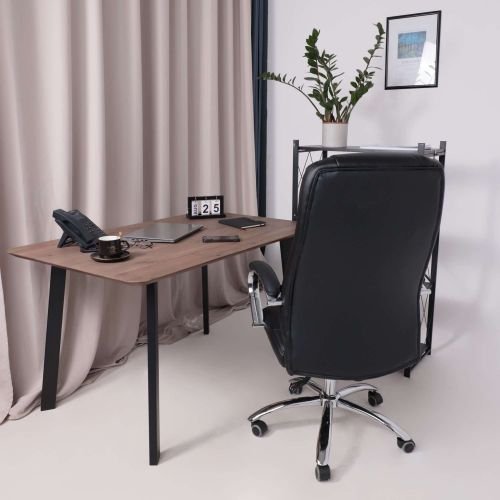 картинка Кресло поворотное King, чёрный, экокожа