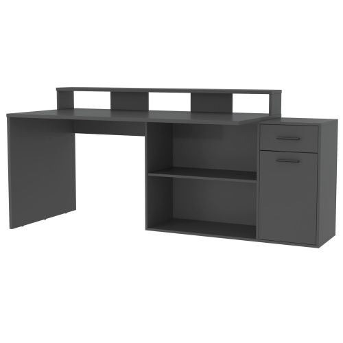 картинка Стол компьютерный СК-14 (Skill-3), 160*76*91,7, антрацит