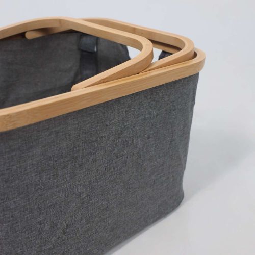 картинка Корзина для белья IRIS - 2, бамбук