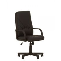 Кресло поворотное Комо, черный, ткань фотография