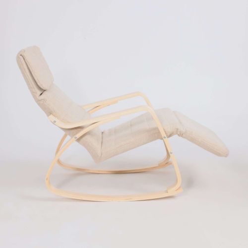 картинка Кресло-качалка Smart, бежевый, ткань