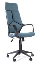 Кресло поворотное Айкью, голубой, евроткань фотография