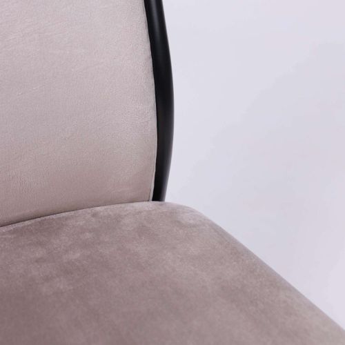 картинка Стул DENVER, темно-бежевый велюр HLR-09/черный