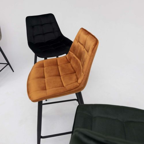 картинка Стул полубарный Linx, черный, велюр