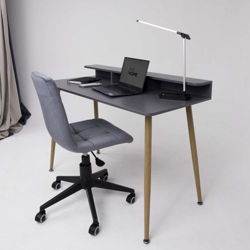 картинка Стол письменный Jasper, серый, металл