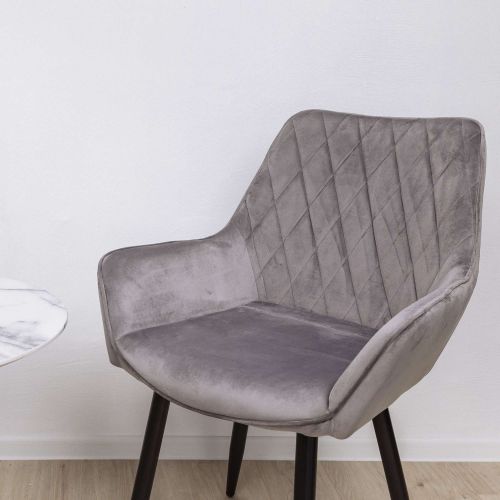 картинка Кресло Pablo, светло-серый, велюр