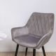 картинка Кресло Pablo, светло-серый, велюр