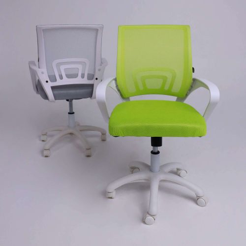 картинка Кресло поворотное RICCI NEW, WHITE (салатовый)