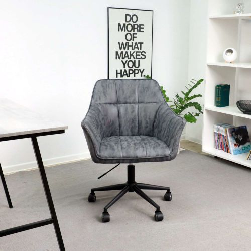 картинка Кресло поворотное Barren, винтажный серый, ткань