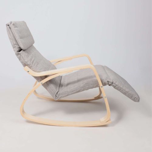 картинка Кресло-качалка Smart, серый, ткань