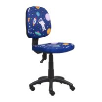 Кресло поворотное Bunny, синий космос, сетка фотография