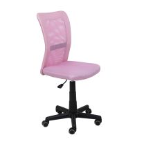 Кресло поворотное Tempo, розовый, ткань + сетка фотография