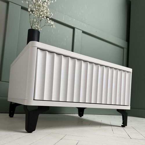 картинка Стол-консоль SHTABE ROYAL 5001 эко, Белый-Белый-Черный