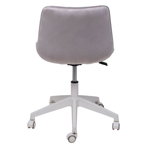 картинка Кресло рабочее, поворотное CAROLYN, велюр, серый