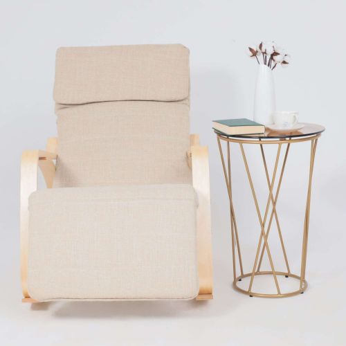 картинка Кресло-качалка Smart, бежевый, ткань