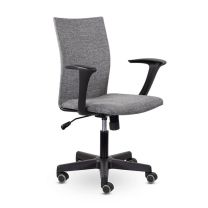 Кресло поворотное Бэрри, серый, ткань, цвет каркаса черный фотография