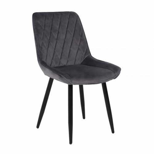 картинка Стул Nika, серый, велюр