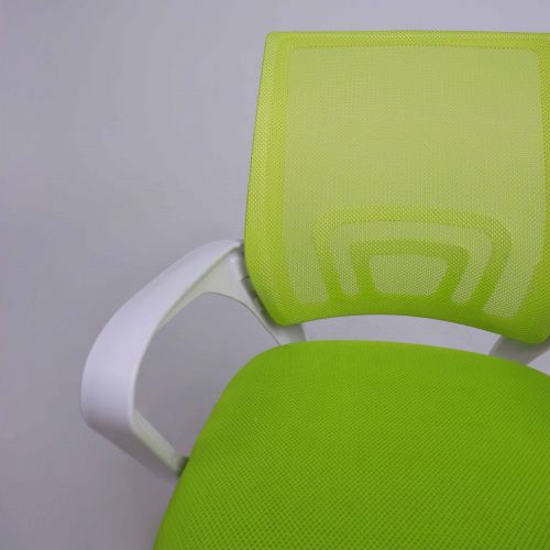 картинка Кресло поворотное RICCI NEW, WHITE (салатовый)