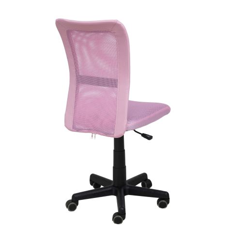 картинка Кресло поворотное Tempo, розовый, ткань + сетка