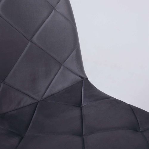 картинка Стул GILL, темно-серый велюр/черный