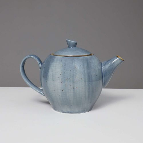 картинка Чайник заварочный VITAL, фарфор, синий, 1,2л